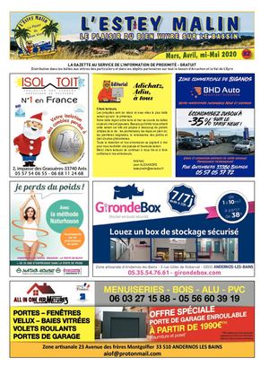 L'Estey Malin N°82 (Nord et Sud) - Mars, avril, mai 2020