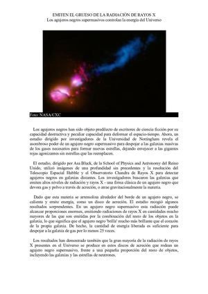 LECTURA AGUJEROS NEGROS UD 1