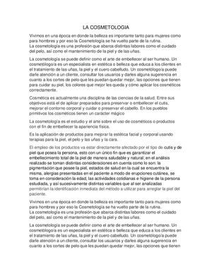 La Cosmetologia