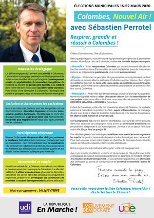 Colombes, Nouvel Air ! avec Sébastien Perrotel - élections municipales 2020 Colombes