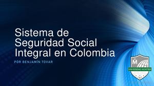 Sistema de Seguridad Social Integral en Colombia