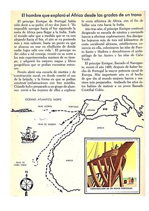 Primeros viajes alrededor de África (tomado del libro Estampas Descubridores y Exploradores, Ed Novaro, México)