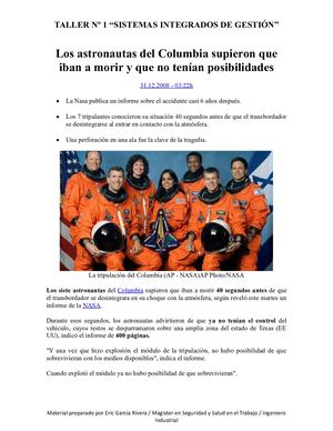 Caso Accidentes Fatales Columbia