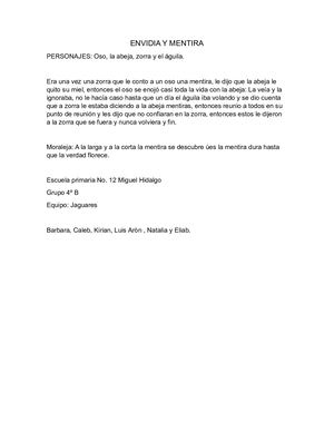 Envidia Y Mentira Fabula Jaguares