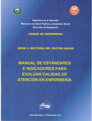 Manual De Estándares E Indicadores En Enfermería