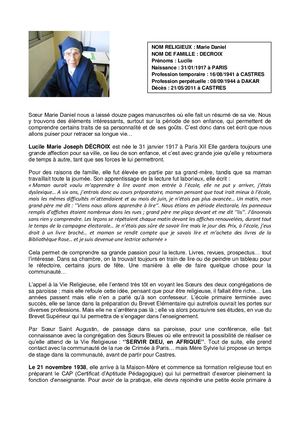 Marie Daniel DECROIX