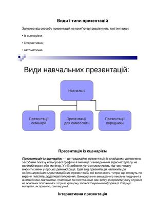 Види показу слайдів та їх характеристика.