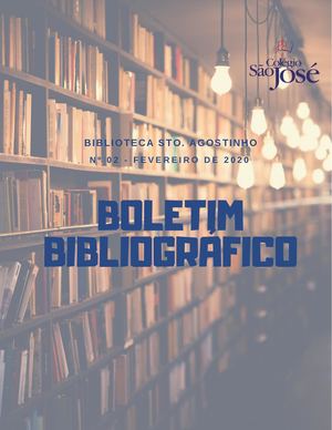 Boletim Bibliográfico Nº 02 Fev. 2020