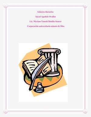 Los Géneros Literarios