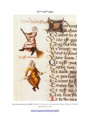 Iconographie : quelques représentations De La Sorcière, Avec Légende
