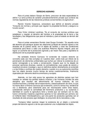 Derecho Agrario