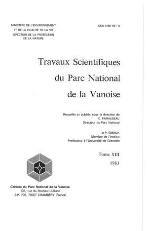 Travaux Scientifiques Tome Xiii (1983)
