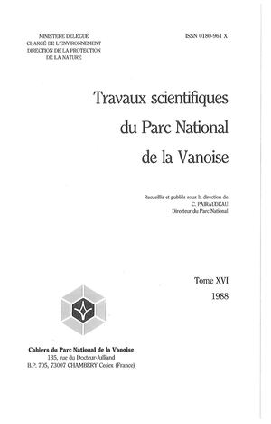 Travaux Scientifiques Tome Xvi (1988)