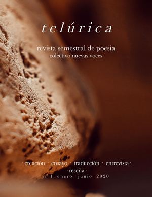 Telúrica Revista Colectivo Nuevas Voces No 1 Enero Junio 2020