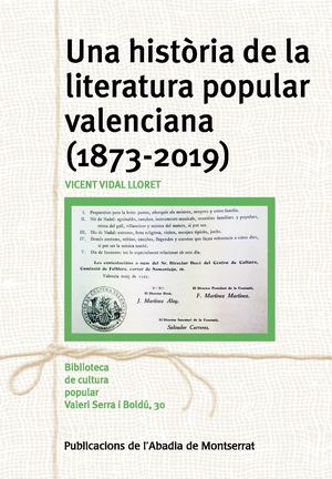 Una Història De La Literatura Popular Valenciana