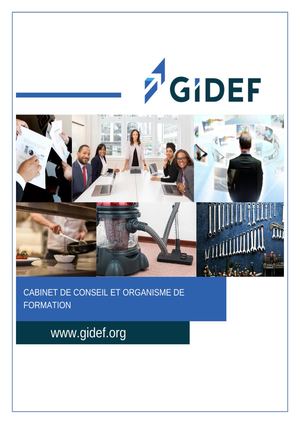 Le Livret Gidef Pour Stagiaire