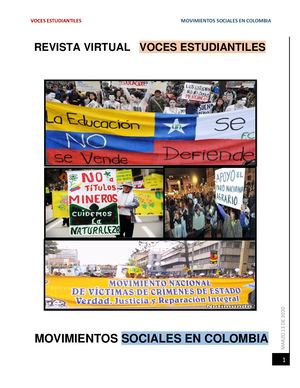 MOVIMIENTOS SOCIALES EN COLOMBIA
