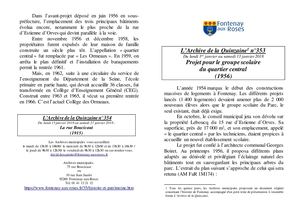 AMFAR A15 353 Projet pour le groupe scolaire du Quartier Central (1956)