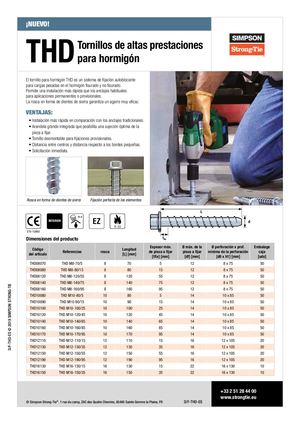 Tornillos De Altas Prestaciones Para Hormigon Thd Original
