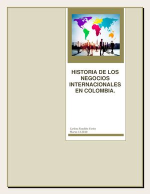 Calaméo - Historia De Los Negocios Internacionales En Colombia