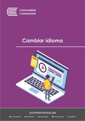 Cambiar Idioma del Entorno Aula Virtual