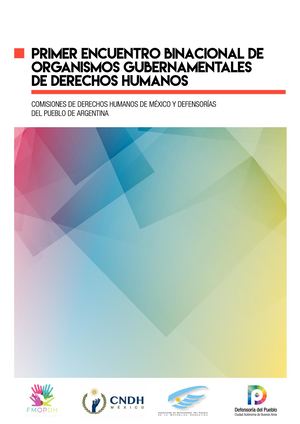 Primer Encuentro Binacional de Organismos Gubernamentales de Derechos Humanos