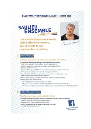 Programme Saulieu Ensemble Pour Demain
