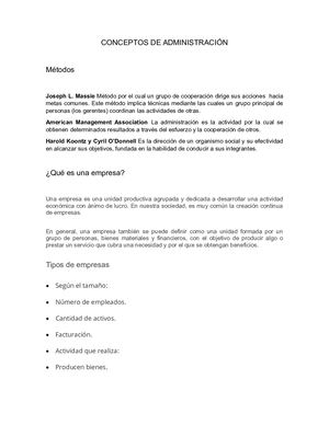 Conceptos De Administración