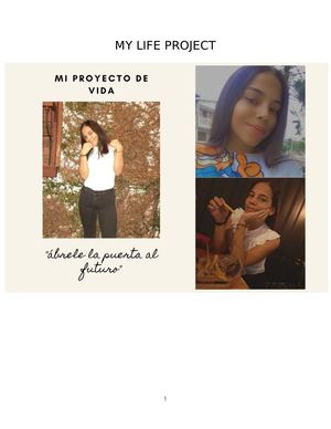 Proyecto De Vida Ingles