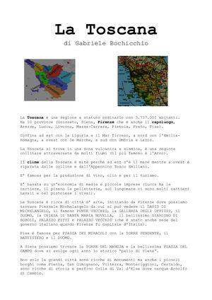 Bochicchio La Regione Toscana