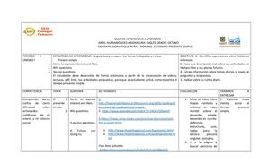 Aprendizaje Autonomo Grado 8