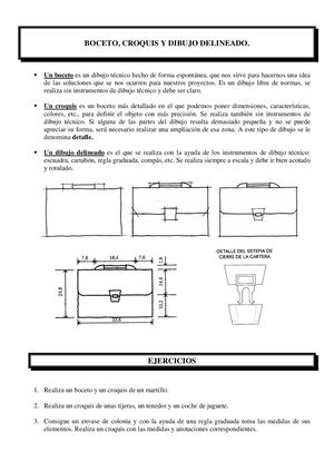 Boceto, Croquis Y Dibujo Delineado