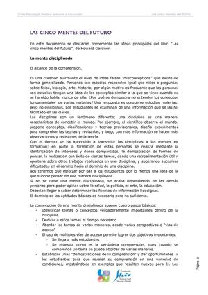 Las Cinco Mentes Del Futuro