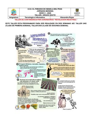 Tecnologia De La Revolución Instrial 6º Taller 2