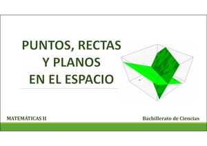 T10. Puntos, rectas y planos en el espacio