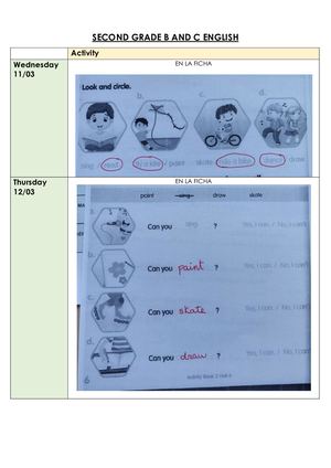 Correcciones Inglés 2º Día 16