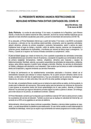 Calaméo - Covid 19 Nuevas Medidas Anunciadas Por El Gobierno
