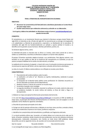 Guía 2 Romanticismo