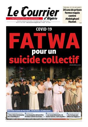 Le Courrier d'Algérie du mardi 17 mars 2020