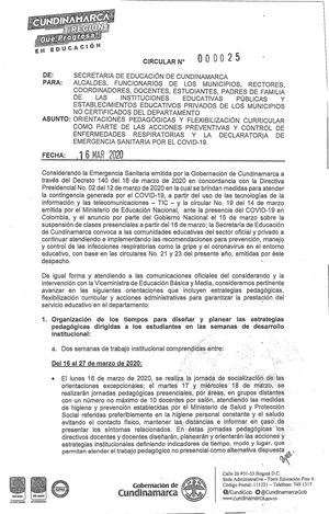 Circular 00025 Sec Cundinamarca Pdf
