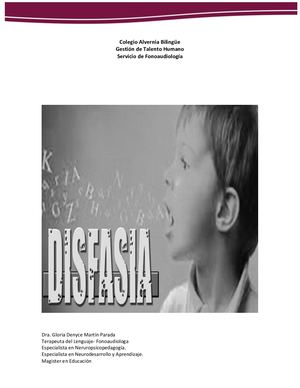 Que Es La Disfasia