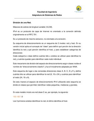 División De Una Red