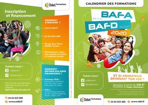 Calendrier Bafa 2020