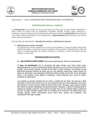 Tema 2 - 8 - Tipòs De Reproducción (sexual Asexual).