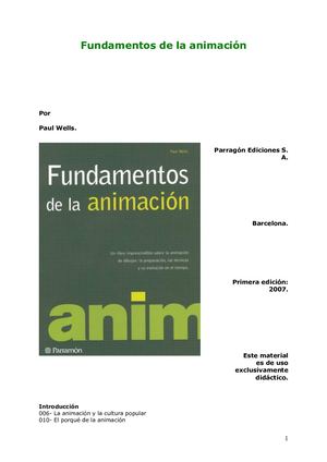 Fundamentos De La Animacion