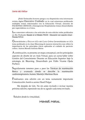 Carta Del Editor