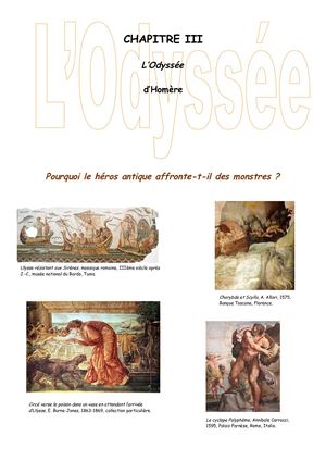 Présentation Chapitre 3 L'odyssée