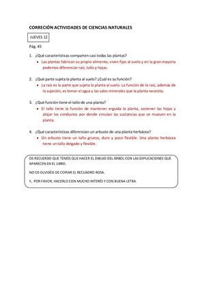 Corrección Naturales 4º Día 12