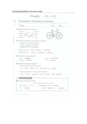 Correcciones Lengua 4º Día 17