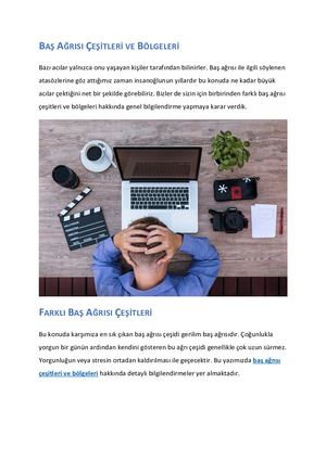 Baş Ağrısı ÇEşitleri Ve Bölgeleri